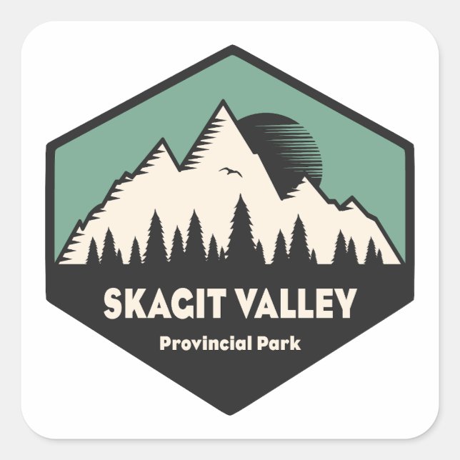 Skagit Valley Provincial Park Square Sticker (Front)