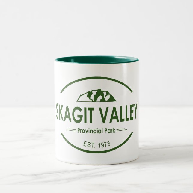 Skagit Valley Provincial Park Two-Tone Coffee Mug (Center)
