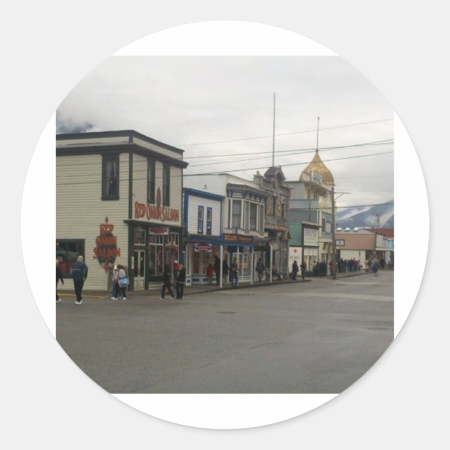 Skagway, Alaska Classic Round Sticker (Front)