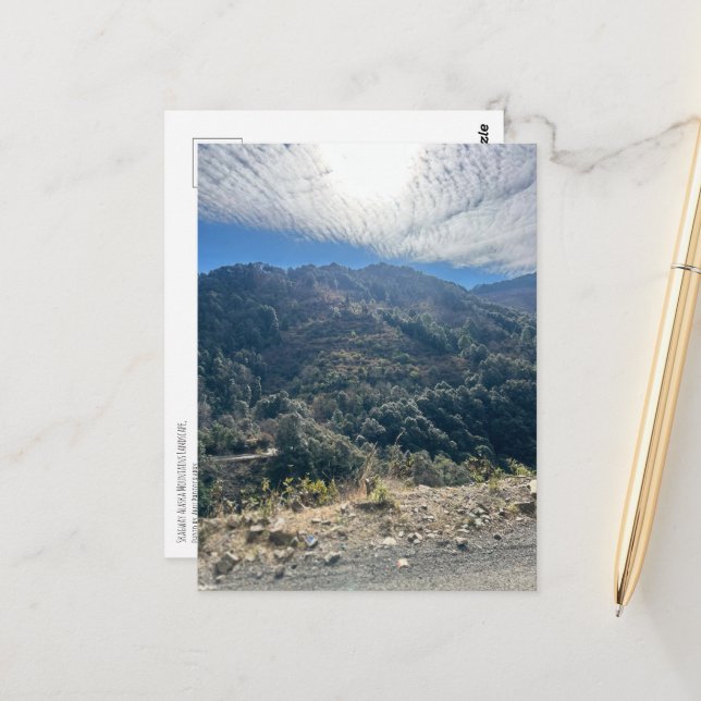 Skagway, Alaska Mountains Landscape Postcard (Front/Back In Situ)