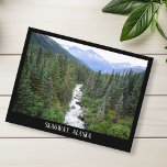 Skagway Alaska Mountains Landscape Postcard<br><div class="desc">This design may be personalised by choosing the customise further option to add text. Contact me at colorflowcreations@gmail.com if you with to have this design on another product. Purchase my original abstract acrylic painting for sale at www.etsy.com/shop/colorflowart. See more of my creations or follow me at www.facebook.com/colorflowcreations, www.instagram.com/colorflowcreations, www.twitter.com/colorflowart, and...</div>