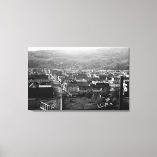 Skagway, Alaska View of 5th Avenue Photograph Canvas Print
