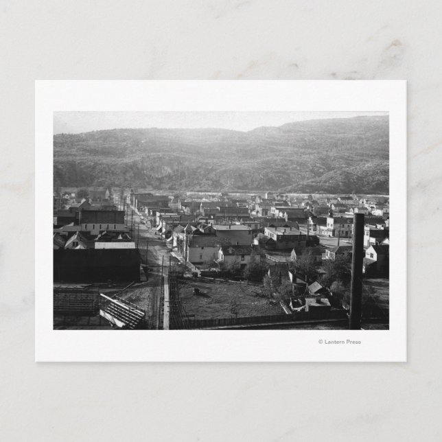 Skagway, Alaska View of 5th Avenue Photograph Postcard (Front)