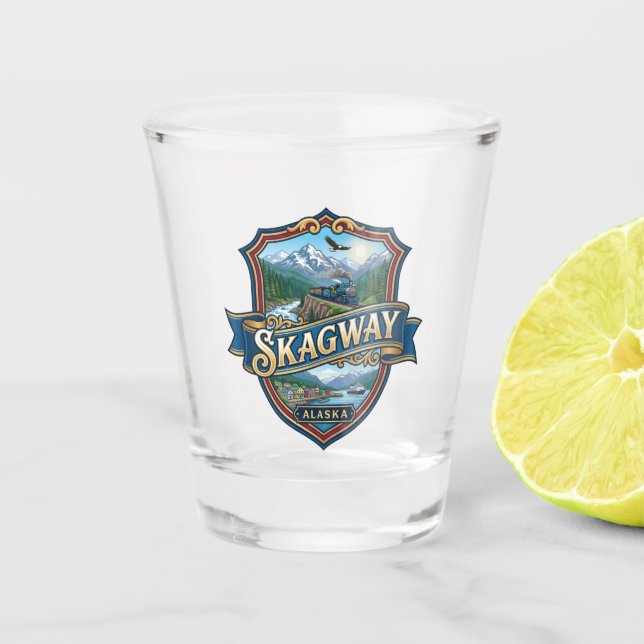 Skagway USA Shot Glass (Front)