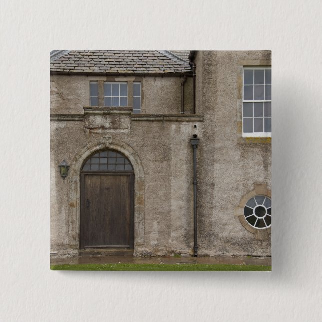 Skaill House, 17th century mansion in Orkney 15 Cm Square Badge (Front)