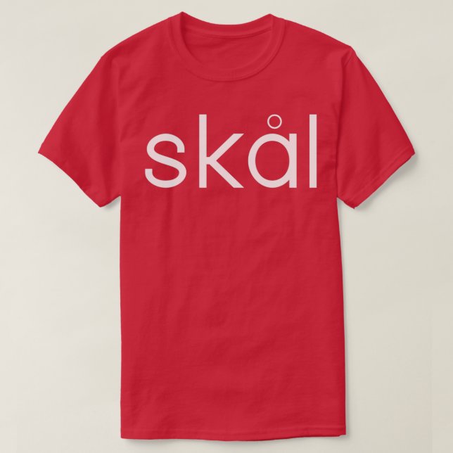 Skal Cheers Nordic Viking Chant T-Shirt (Design Front)