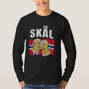 Skal Norwegian Beer Drinking Toast Norway Traditio T-Shirt