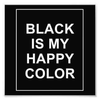SKAM - BLACK IS MY HAPPY COLOR PHOTO PRINT