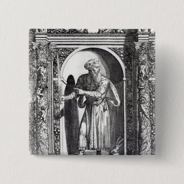 Skanderbeg 15 Cm Square Badge (Front)