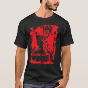 Skanderbeg Albania and Kosovo flag for proud Alban T-Shirt