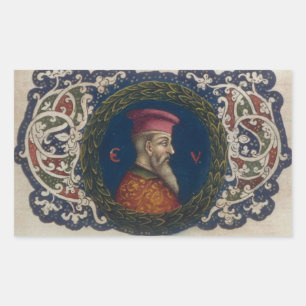 Skanderbeg Rectangular Sticker