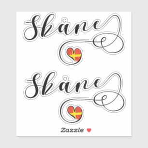 Skåne Flag Heart, Sweden, Scania