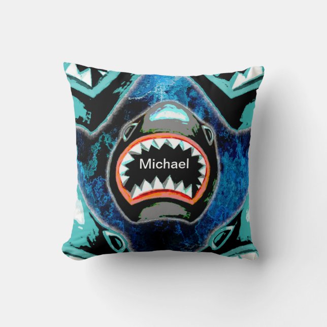 Skark Mania Funny Cartoon Illustration Cushion (Front)