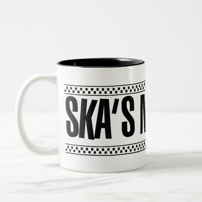 Ska's Not Dead! Two-Tone Coffee Mug (Left)