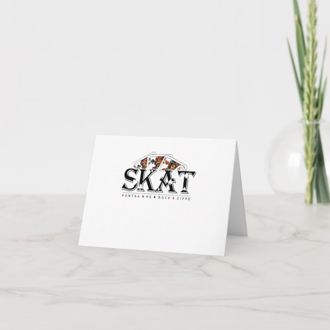 Skat Kartenspiel Invitation (Front)