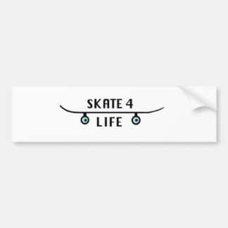 skate 4 life bumper sticker