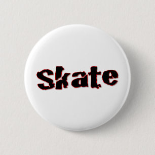 Skate 6 Cm Round Badge