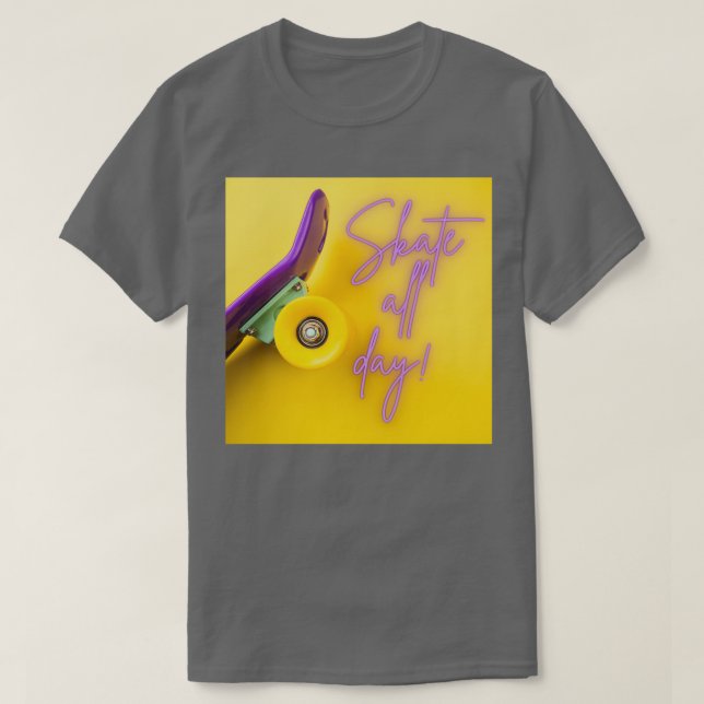 Skate all day 1 T-Shirt (Design Front)
