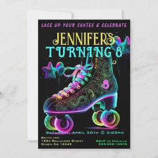 Skate Birthday Party Invitation