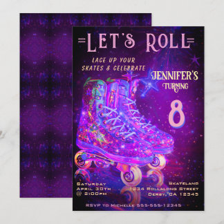 Skate Birthday Party Invitation