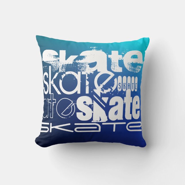 Skate; Blue Gradient Cushion (Front)