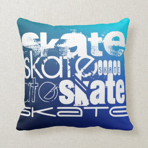 Skate; Blue Gradient Cushion