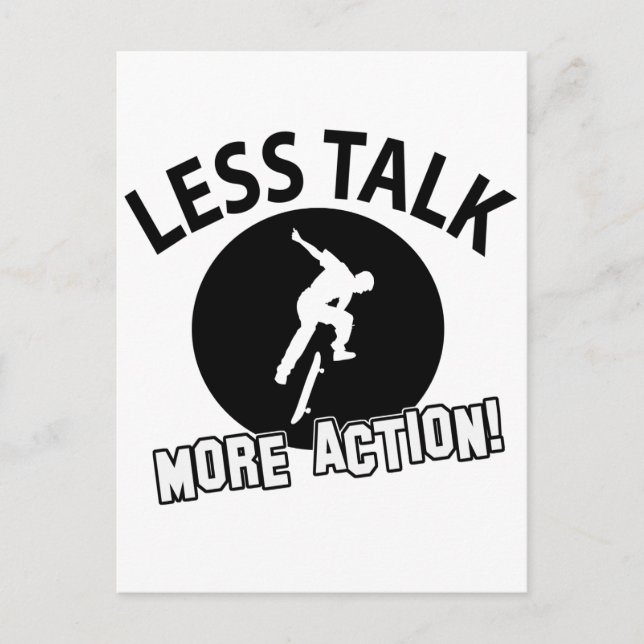 skate board more awesome postcard (Front)