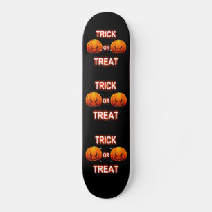 Skate Board Trick Or Treat Pumpkins