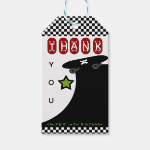 Skate Boarder Skateboard Birthday Party Favour Gift Tags