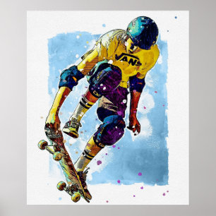 Skate Boarding 20” x 24” Poster