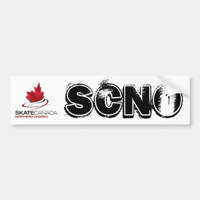 Skate Canada Northern Ontario Logo Bumper Sticker (Front)