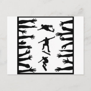 Skate Crowd Postcard