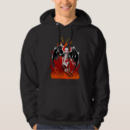 Skate Death - Skeleton on Skateboard Hoodie