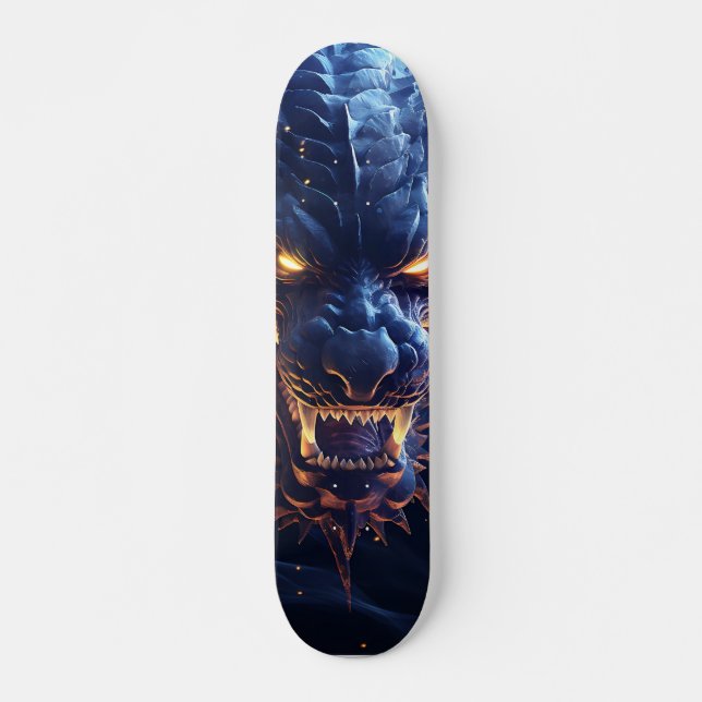 Skate Demon Table Blue Dragon Skateboard (Front)