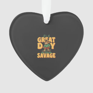 Skate Dog Great Day Savage Ornament