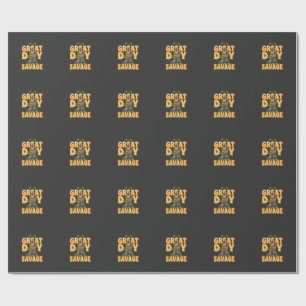 Skate Dog Great Day Savage Wrapping Paper