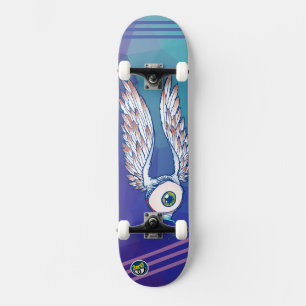 Skate Eye with wings Skateboard