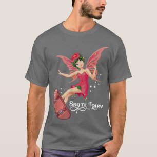 Skate FAiry Skateboarding Fairy T-Shirt