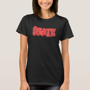 Skate Graffiti Graphic Cool Boy Girl Retro Skatebo T-Shirt
