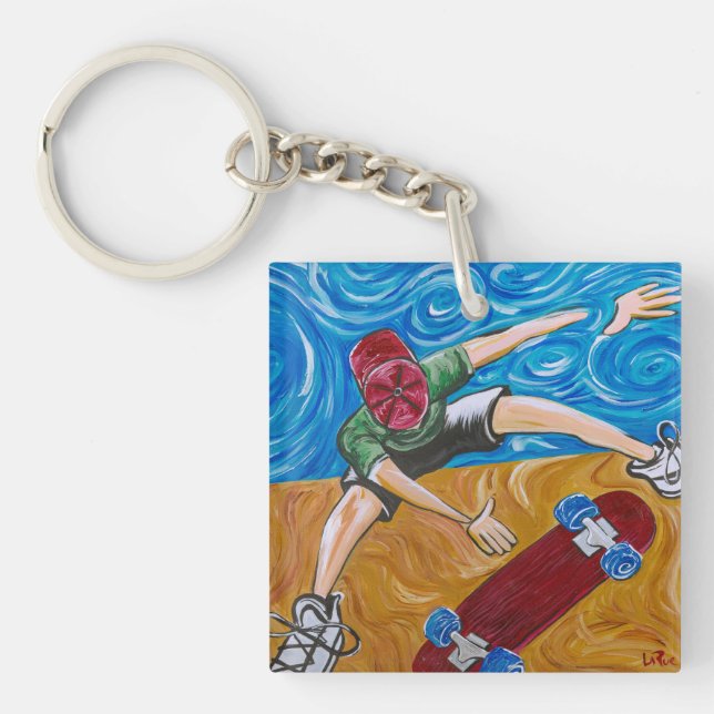 Skate Halfpipe Key Ring (Front)