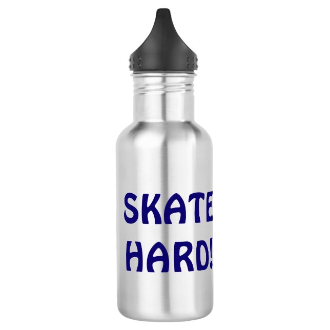 Skate Hard Mountain Biking water bottle (Left)
