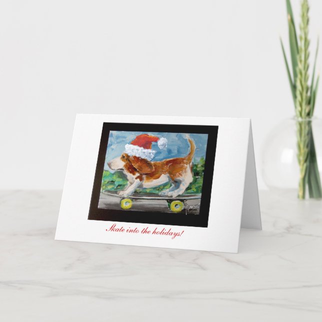 Skate into the Holiday's greeting card. Holiday Card (Front)