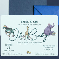 Skate Invitations for baby shower