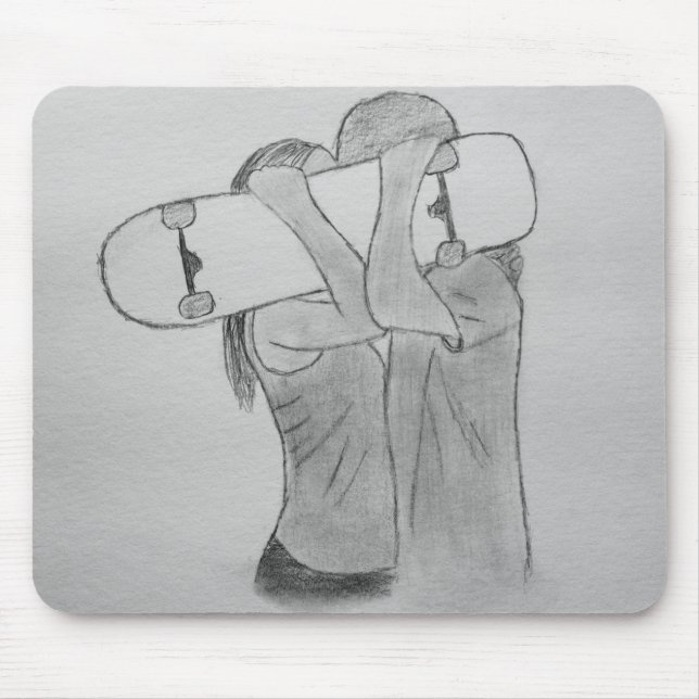 Skate Love Mouse Mat (Front)