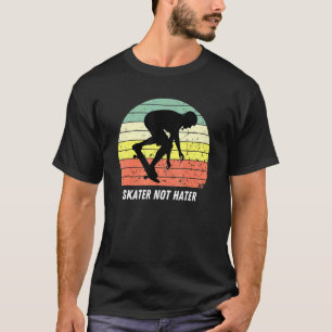 Skate Not Hate Pro Skateboarders Sunset Longboard T-Shirt