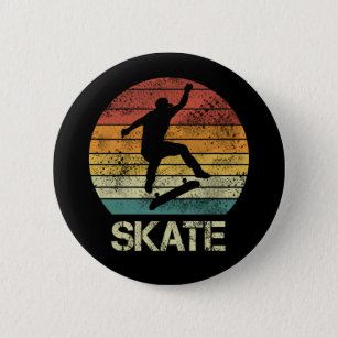 Skate Olli vintage design for skaters 6 Cm Round Badge