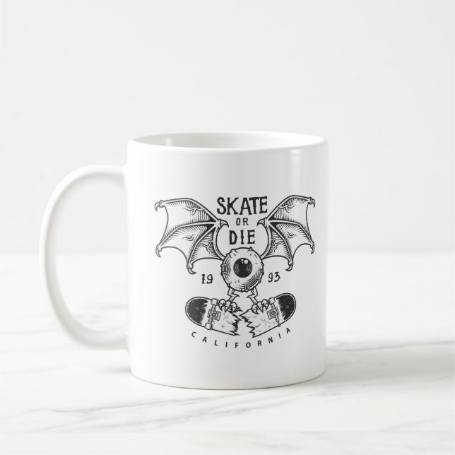 Skate or Die Coffee Mug (Left)