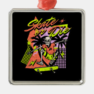 Skate or Die Metal Tree Decoration