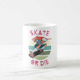 Skate or die Skateboarder Boy Coffee Mug