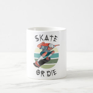 Skate or die Skateboarder Boy Coffee Mug